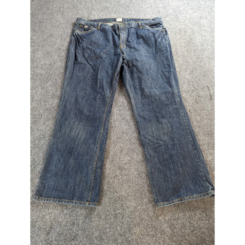 IZOD Jeans Womens 24WR Classic Fit Bootcut Blue 5-Pocket Mid Rise Dark Wash